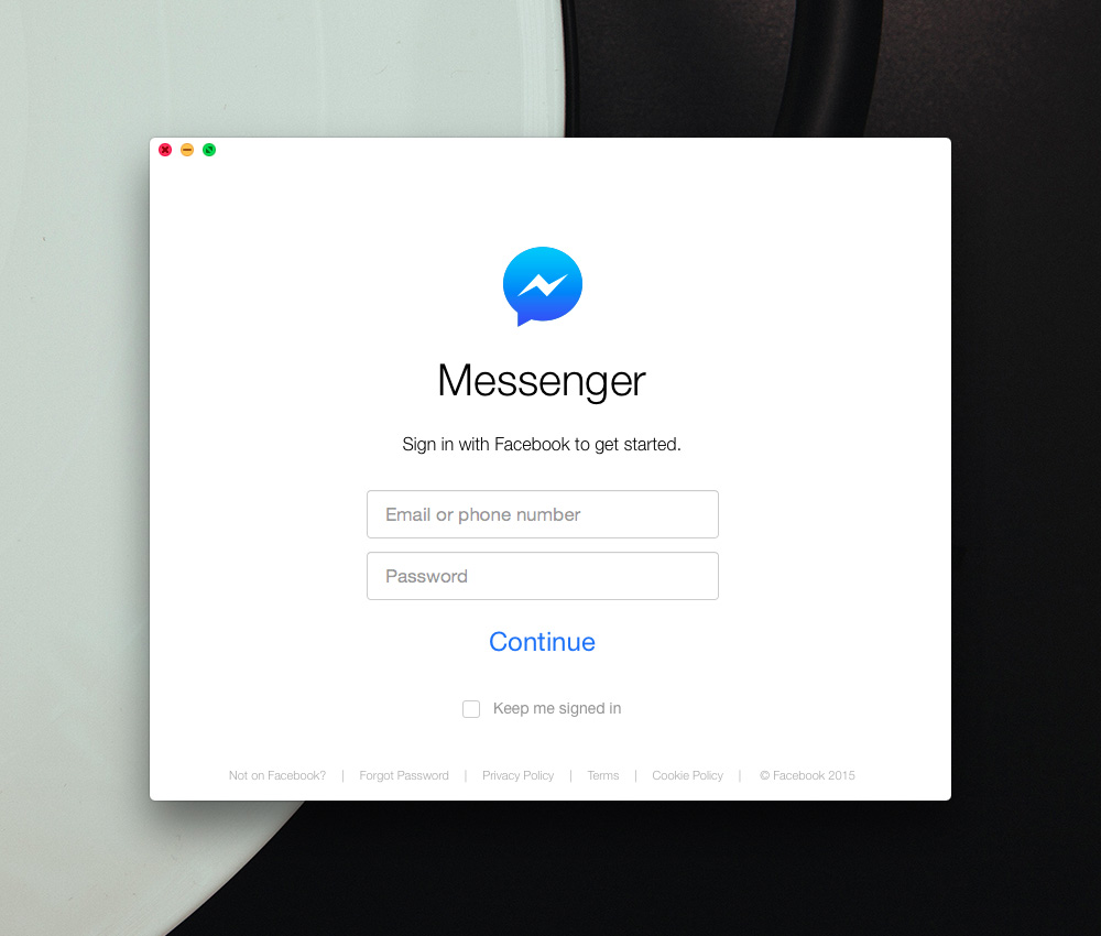 facebook messenger app for mac?